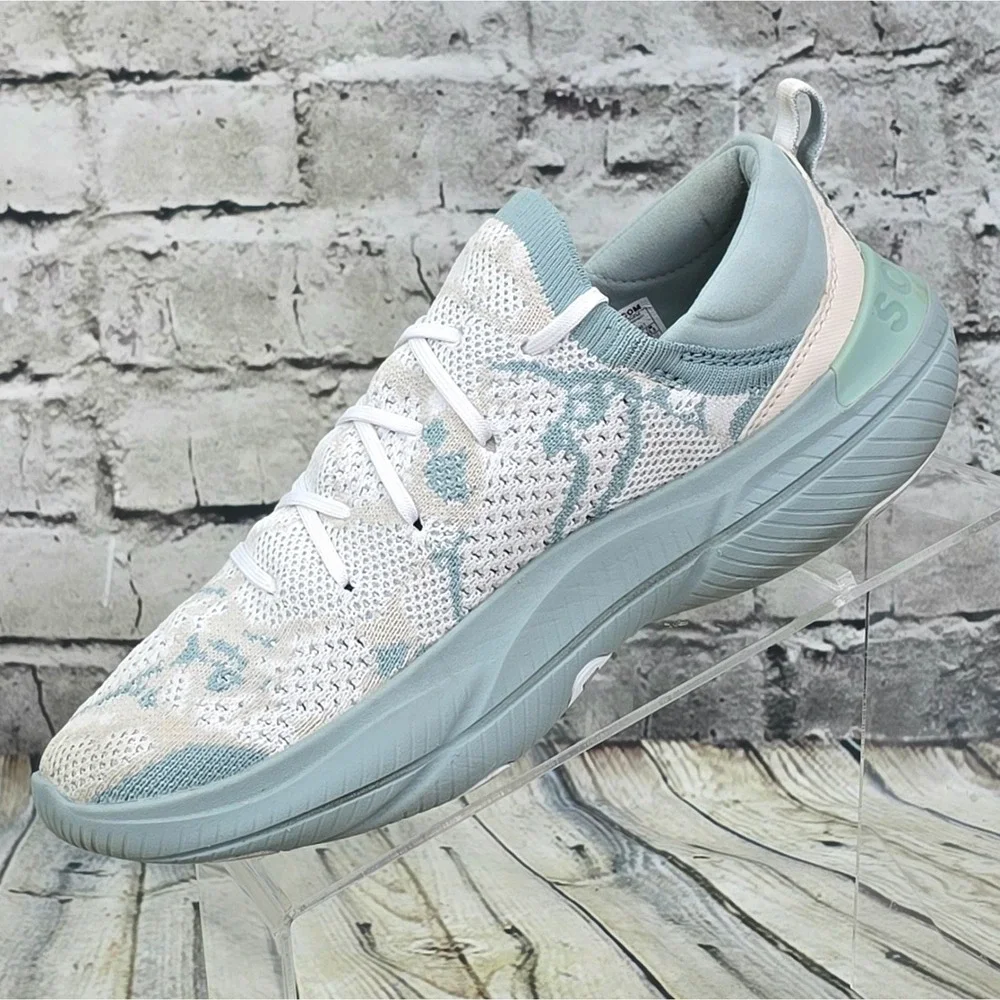 Sorel Explorer Blitz Stride Sneakers Womens 8.5 Blue‎ White Knit Walking Comfort